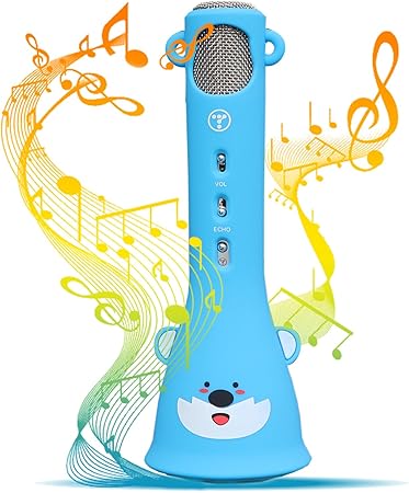 Amazon Tosingカラオケマイク 子供のマイク おもちゃ 誕生日プレゼント 女の子 人気 高音質カラオケ機器 Bluetoothで簡単に接続 無線マイク 一人でカラオケ Android Iphoneに対応 日本語説明書付き ブルー カラオケ おもちゃ Amazon Tosingカラオケマイク 子供のマイク おもちゃ 誕生日プレゼント 女の子 人気 高音質カラオケ機器 Bluetoothで簡単に接続 無線マイク 一人でカラオケ Android Iphoneに対応 日本語説明書付き ブルー カラオケ おもちゃ