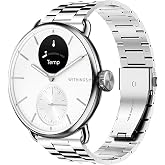 Compatible for Withings Smartwatch Bands, Lamshaw 18mm, 20mm Stainless Steel Metal Replacement Strap Bracelet Men &amp; Women Compatible for Withings ScanWatch 2 42mm/ScanWatch Horizon/ScanWatch 42mm/Steel HR 40mm/Steel HR Sport/ScanWatch 38mm/ScanWatch 2 38mm/ScanWatch Light/Steel HR 36mm/Withings Move/Move ECG/Steel