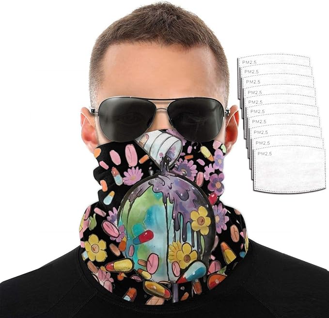 Roupaze Balaclava Face Masks Juice Wrld Wrld On Drugs Scarf Bandanas
