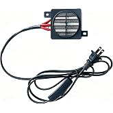 PTC Fan Heater 200W 110V Ceramic Heating Element with Switch Control | PTCYIDU Electric Energy Saving Constant Temperature Thermistor Insulation Mini Car Auto Heater Tool for Small Room Use, 60mm