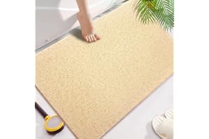 Shower Mats Non Slip for Elderly, 24x32’’Lager Loofah Non Slip Shower Mat, Loofah Bath Mats for Shower, Non Slip Bath/Shower 