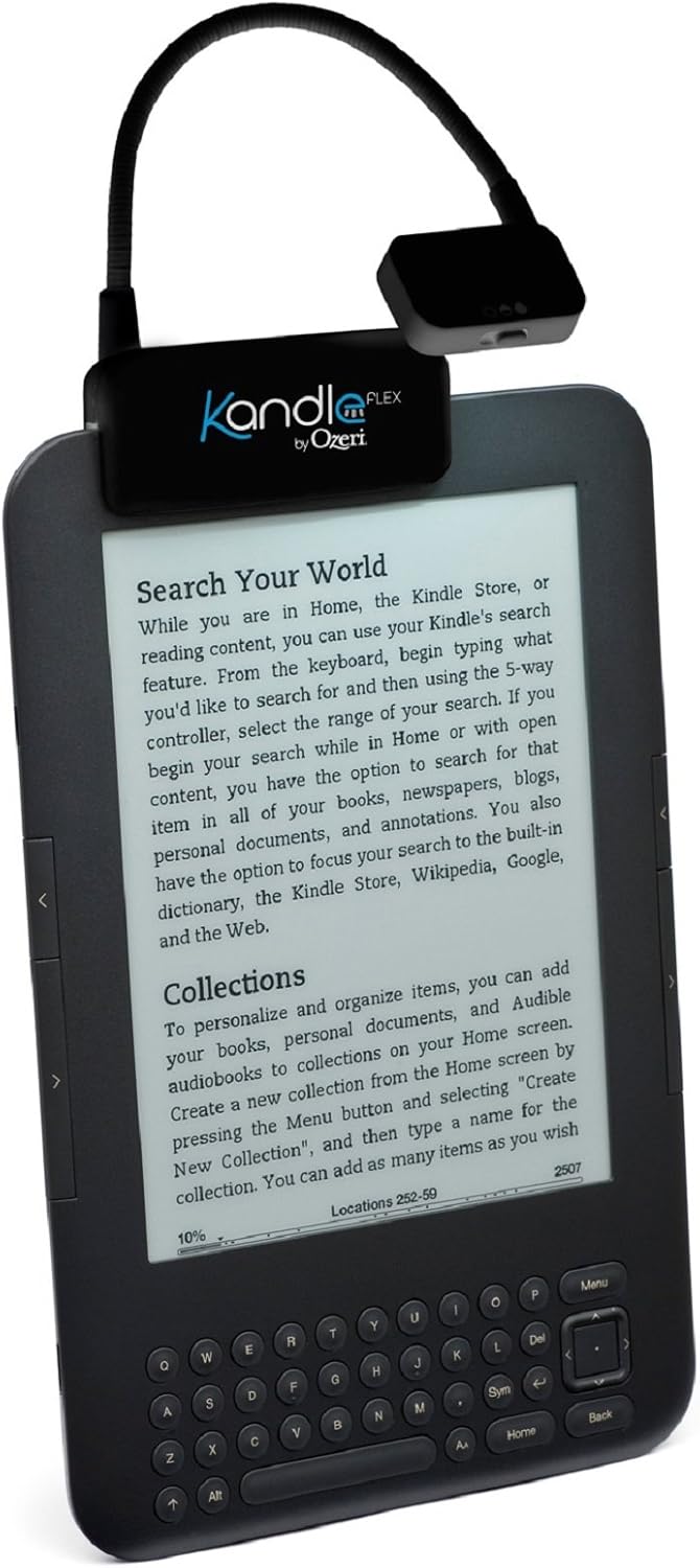 Kandle by Ozeri Flex Book Light - LED Reading Light Designed for Books and eReaders.: Electronics