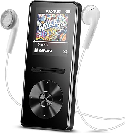 AGPTEK A29 8GB MP3 Player with in-line Control, Metal Lossless Music