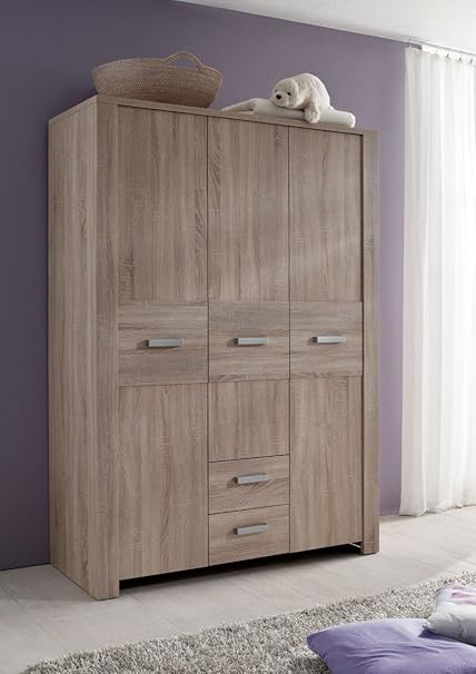 Dreams4home Kledingkast Liss Kast Kinderkamerkast Babykamer Kinderkamer Sonoma Eiken Ruw Gezaagd Amazon Nl