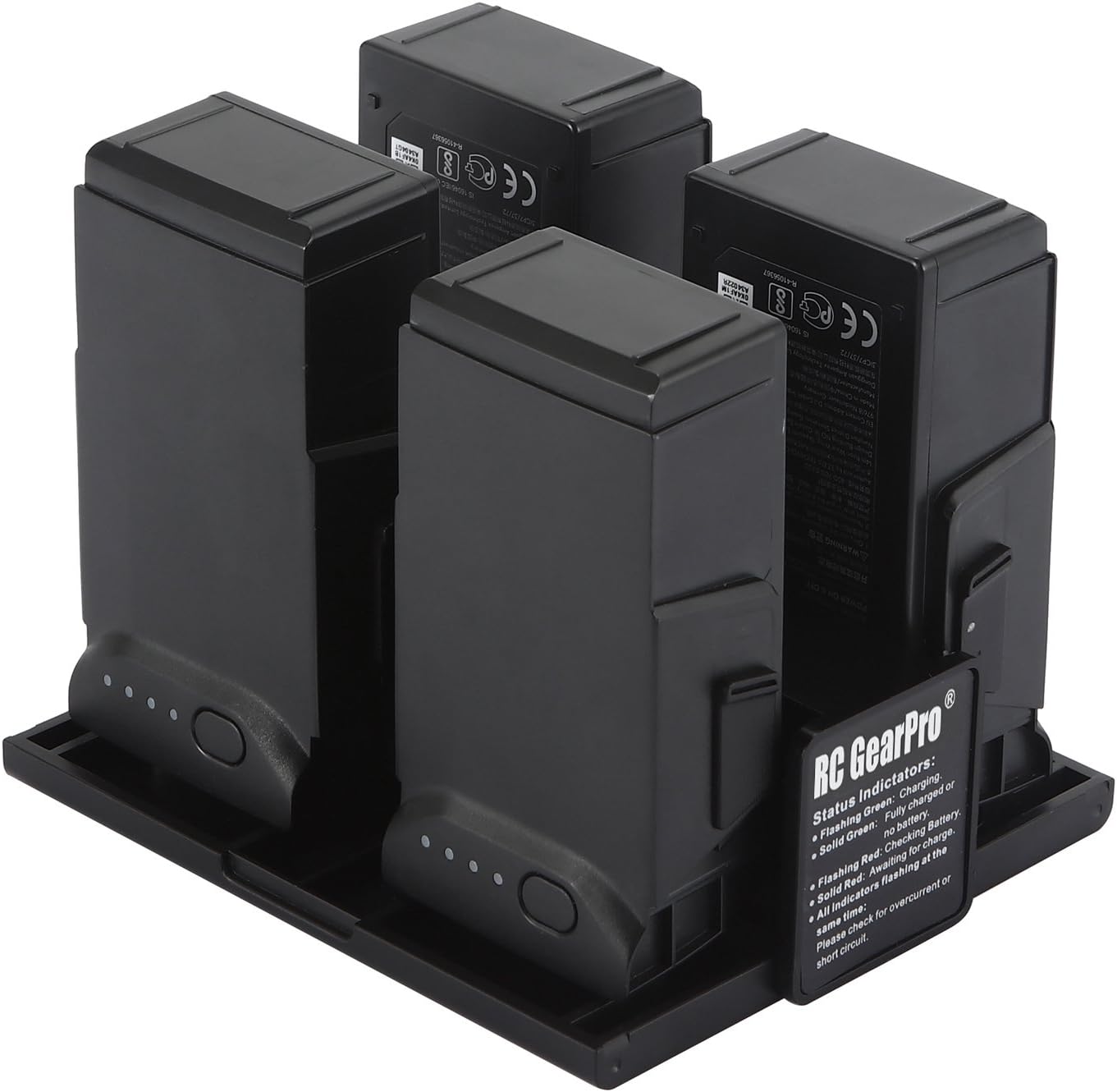 PENIVO 4 In 1 Mavic Air Battery Charger with Charge Indicator LCD Display ，Intelligent Flight Battery Charging Hub for DJI Mavic Air Drone Quadcopter Accessories