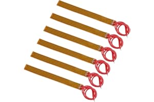 Coliao 6pcs Film Heater Plate Adhesive Pad 12V 12W 10mmx93mm PI Heating Elements Film Strip Heater Adhesive Polyimide Heater Plate