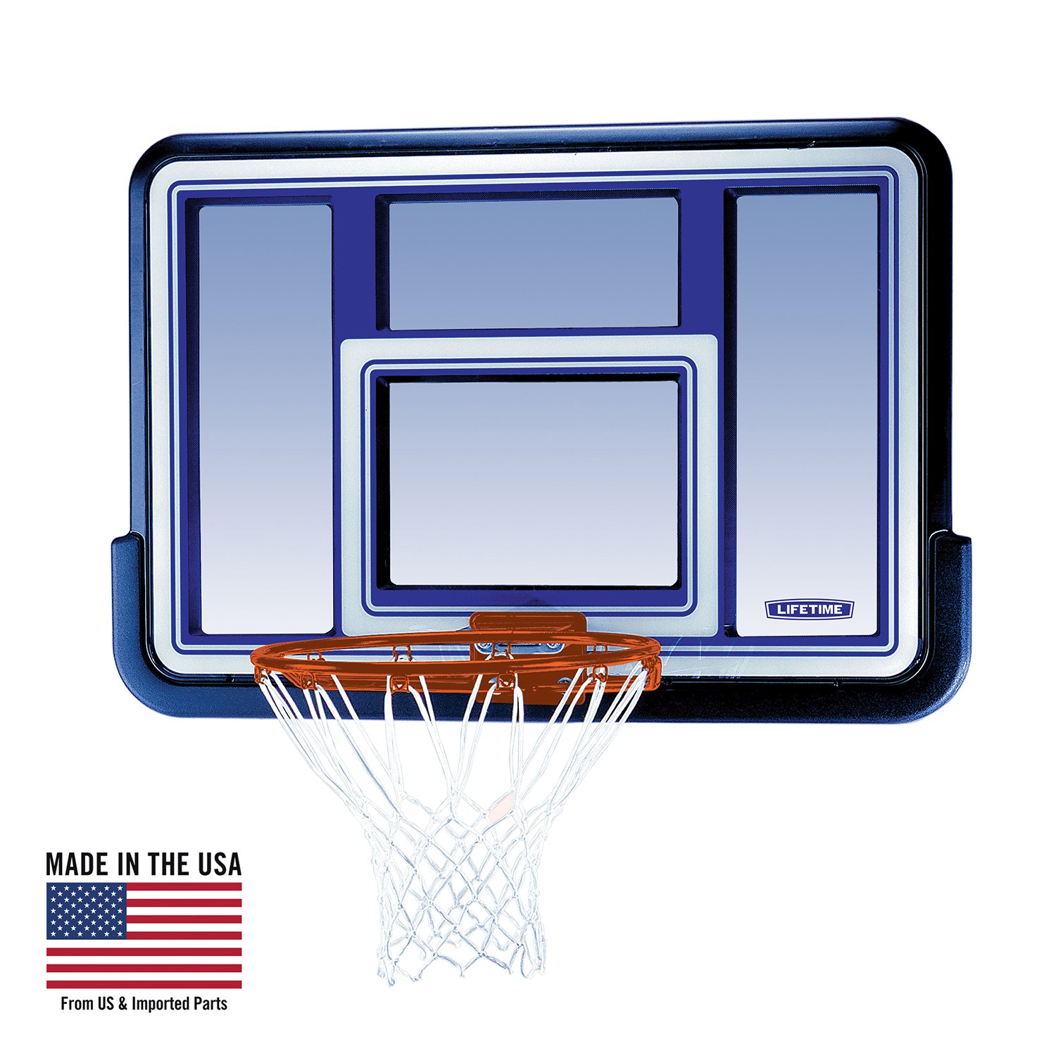 Lifetime 73650 44 Inch Shatterproof Backboard and Rim Combo Kit