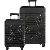 Bric's B|Y Ulisse Set of 2 Spinners - Lightweight Hardside 21" Expandable Carry on Spinner and 30" Expandable Check in Spinner - Black