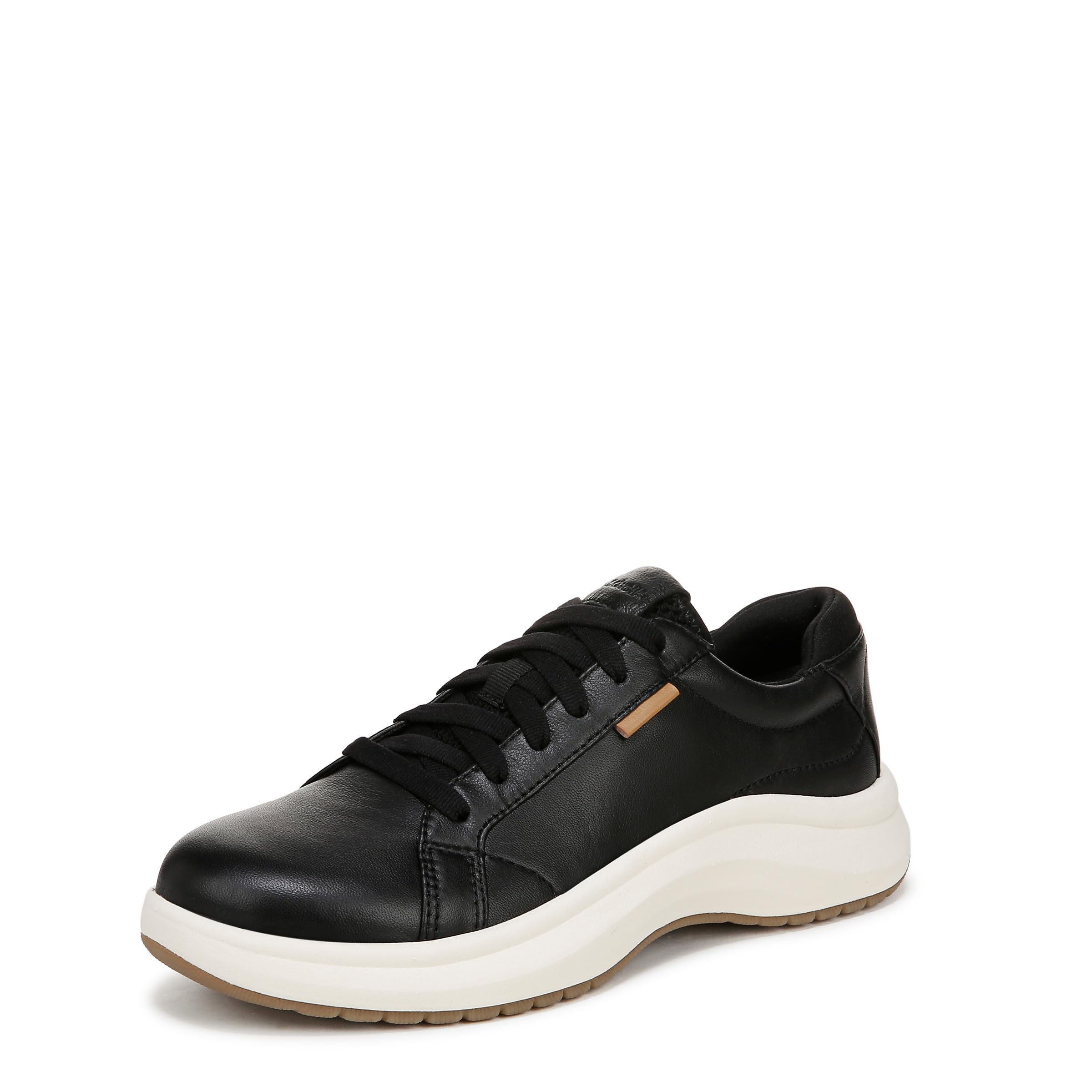 Dr. Scholl’s Women’s Feel Good Plantar Fasciitis Sneaker Black Leather 8.5 W