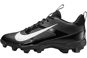 Nike Alpha Menace 4 Shark Football Cleats (Wide) (FQ3875-002, Black/Metallic Silver)