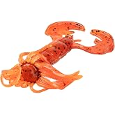 Strike King Baby Luau Craw Fishing Lure, Fire Craw | High Action Claws and Skirt, Patented Rage Flange