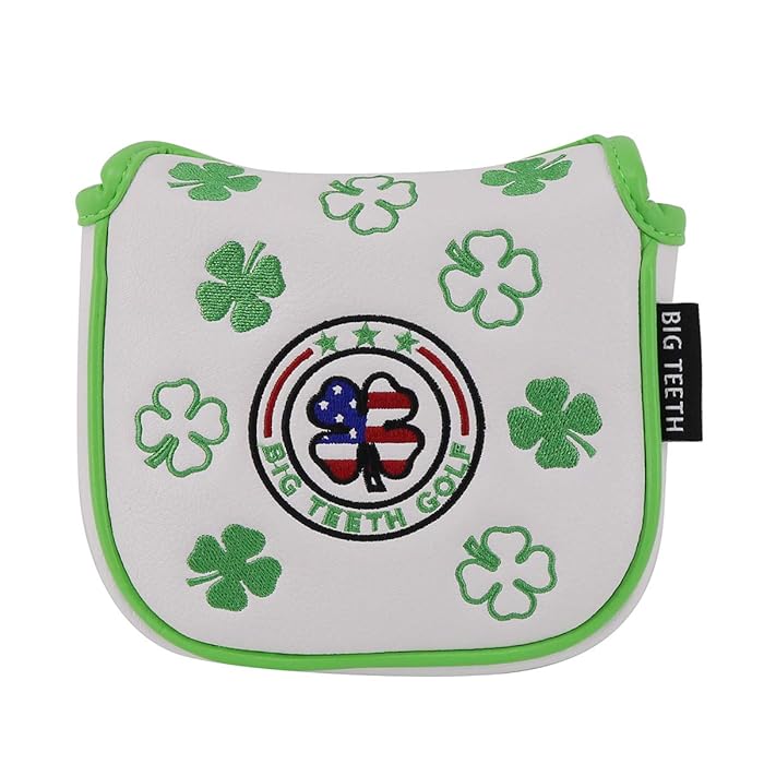 Buy Big Teeth Lucky Clover Mallet Putter Cover Putter Covers