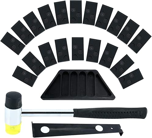 Homend Laminate Wood Flooring Installation Kit With Tapping Block Pull Bar Mallet And 20 Spacers