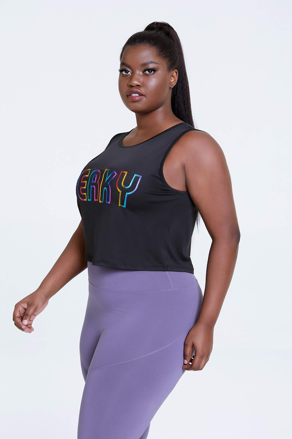 Plus Size Running Workout Shirts WOTWOY 