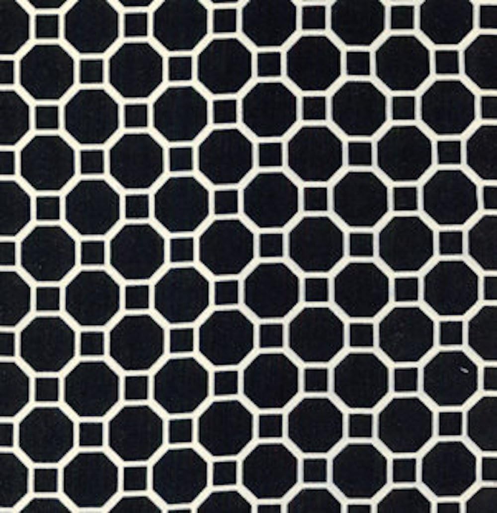 Dena Designs Snow Geo Black Designer Cotton Fabric 45" Wide Geometric DF38x2133;