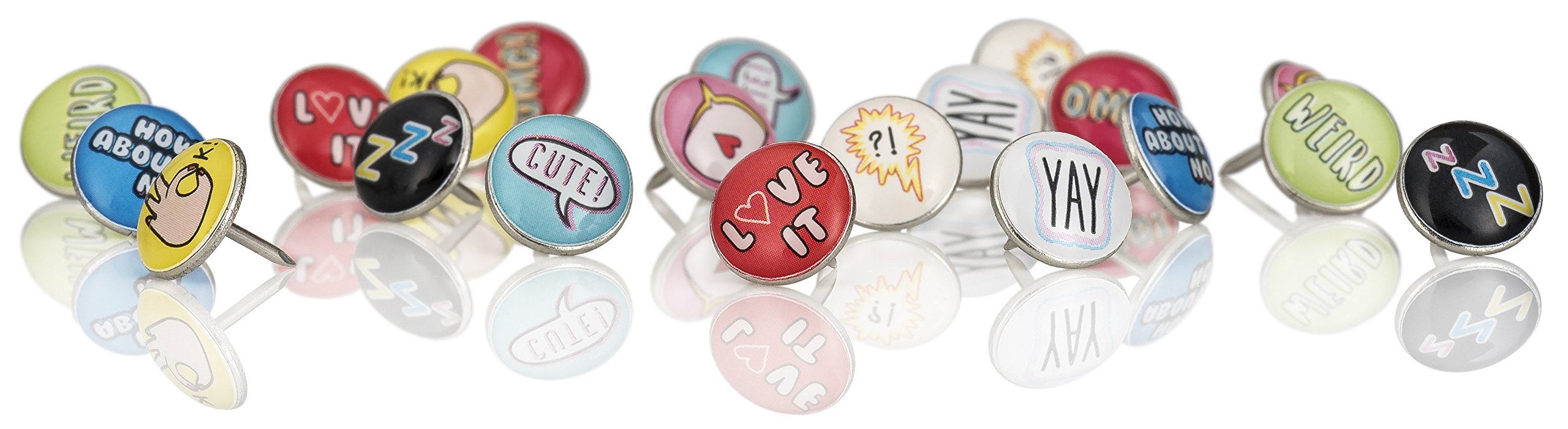 NPW Decorative Drawing Pins Thumb Tacks - Vibe Squad Push pins
