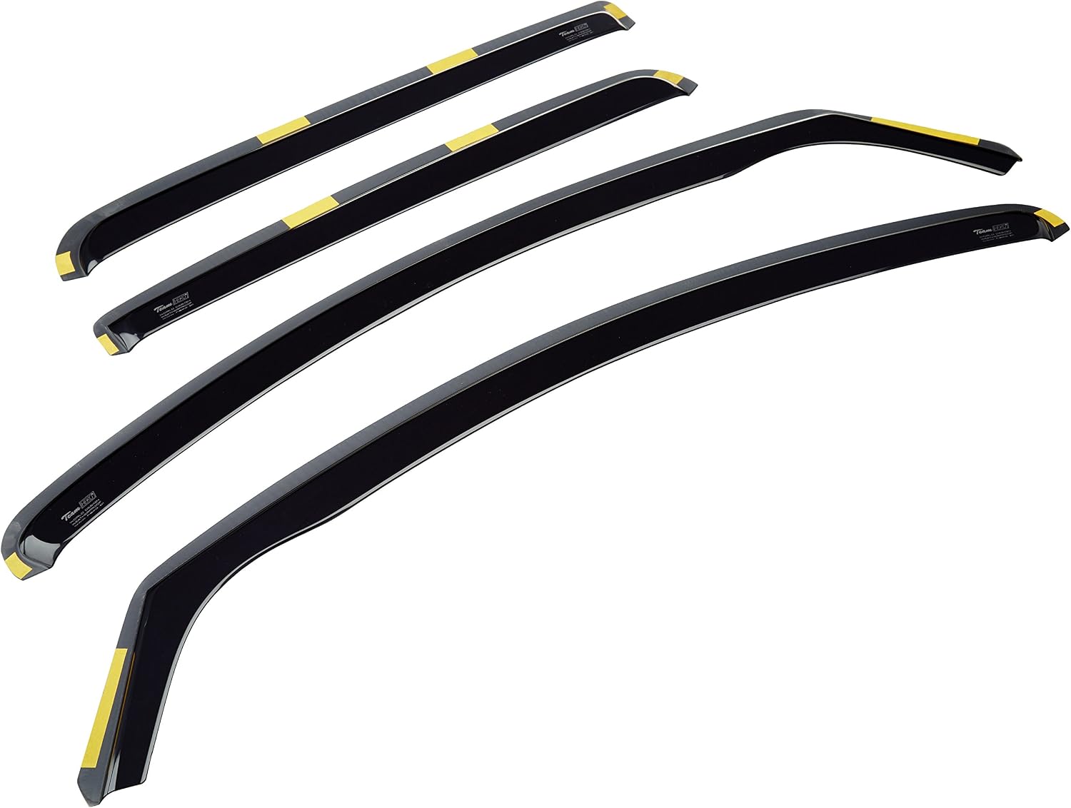 Heko 13113 Wind Deflectors, Black