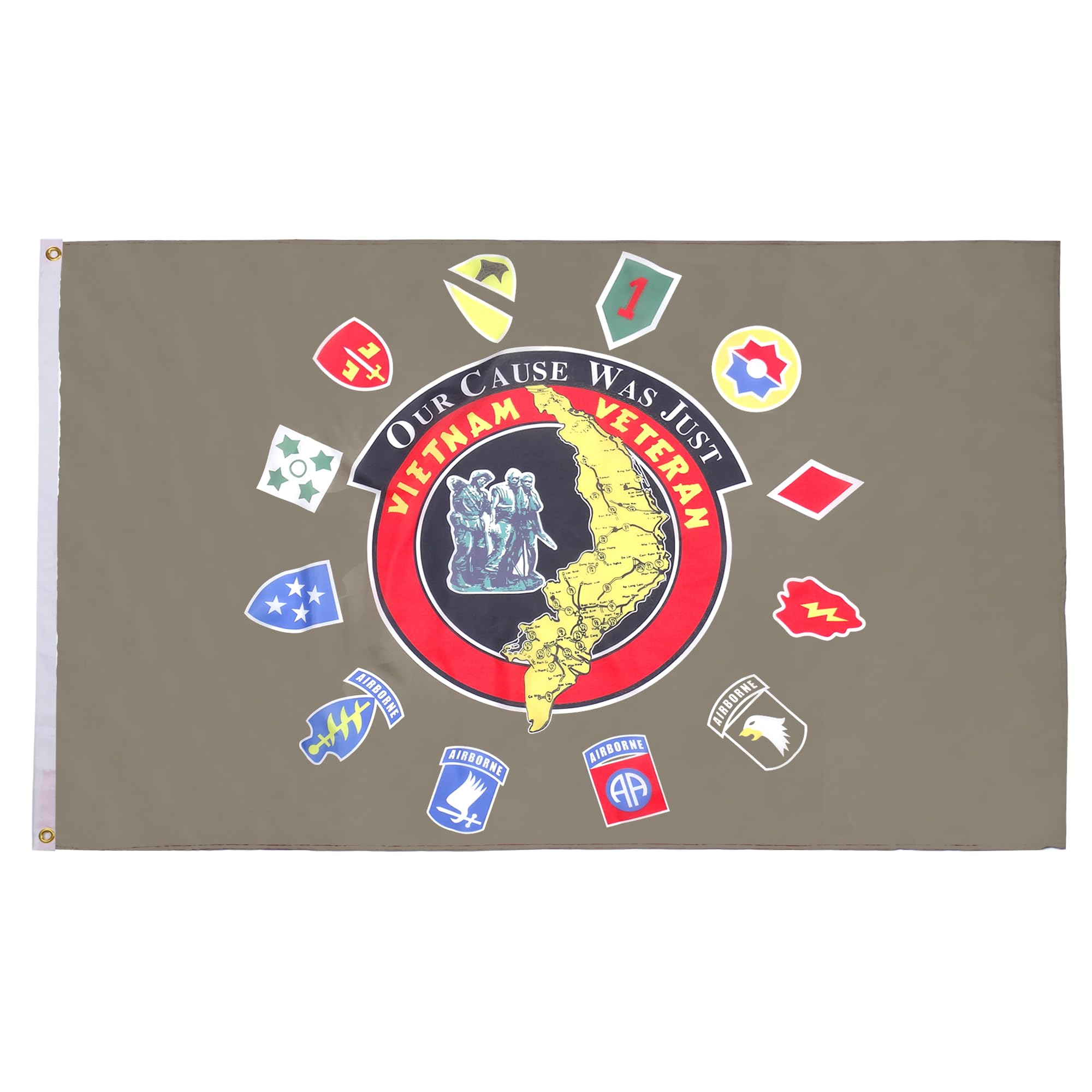 AZ FLAG - Vietnam Veterans Of America Flag - 2x3 Ft - 100D Polyester Vietnam Wa Banner with Two Metal Grommets - Fade Resistant - Vivid Colors - 2' x 3' Feet - 90x60 Cm