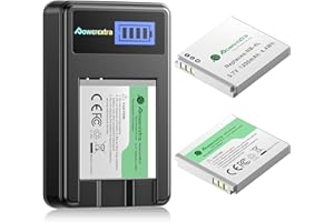2 Pack NB-4L Battery and Charger for Canon CB-2LV and ELPH 330, 300 HS VIXIA Mini ELPH 100, 310 HS Powershot SD1400 is SD750 