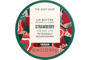The Body Shop Born Lippy Balm, Strawberry, 0.3 Ounce