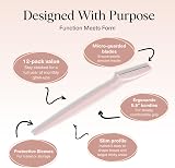 Kitsch Dermaplaning Blades Face Razor 12pc Blush view 4