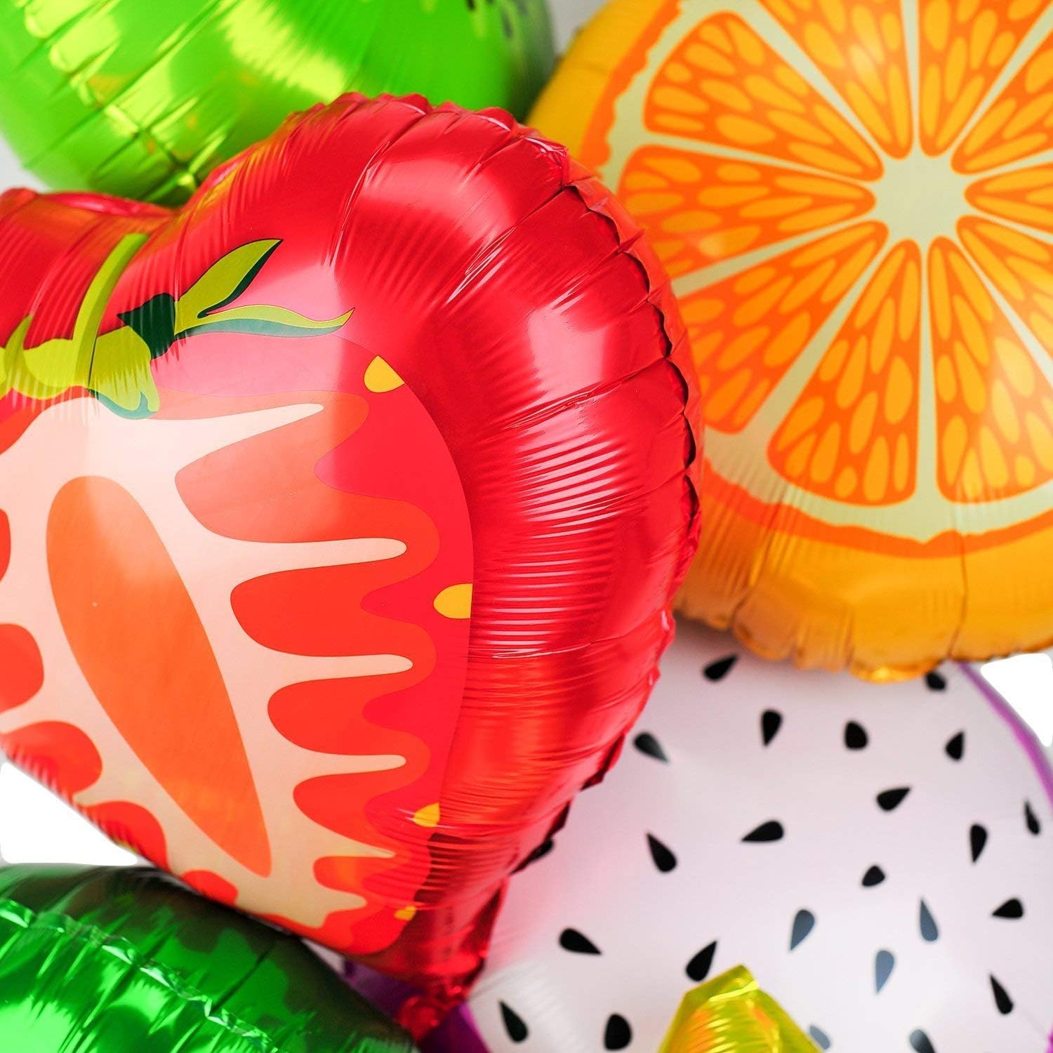 Happium 6 Pcs Balloons Set Summer Fruits Candy Land Party Decoration Birthday Fruit Balloons Birthday Party Decoration - 18 inches - Image 4