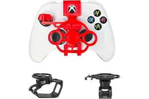 TXW Mini Steering Wheel for Xbox One/Xbox Series X|S Game Controller,Racing Games Controller Steering Wheel Attachment Accessory for Xbox Game Controller (Red)