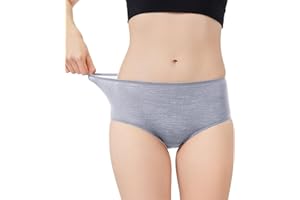gyprprer Women's 100% Merino Wool High-Waisted Underwear，Wool Base Layer for Everyday, Travel & Outdoor Activities