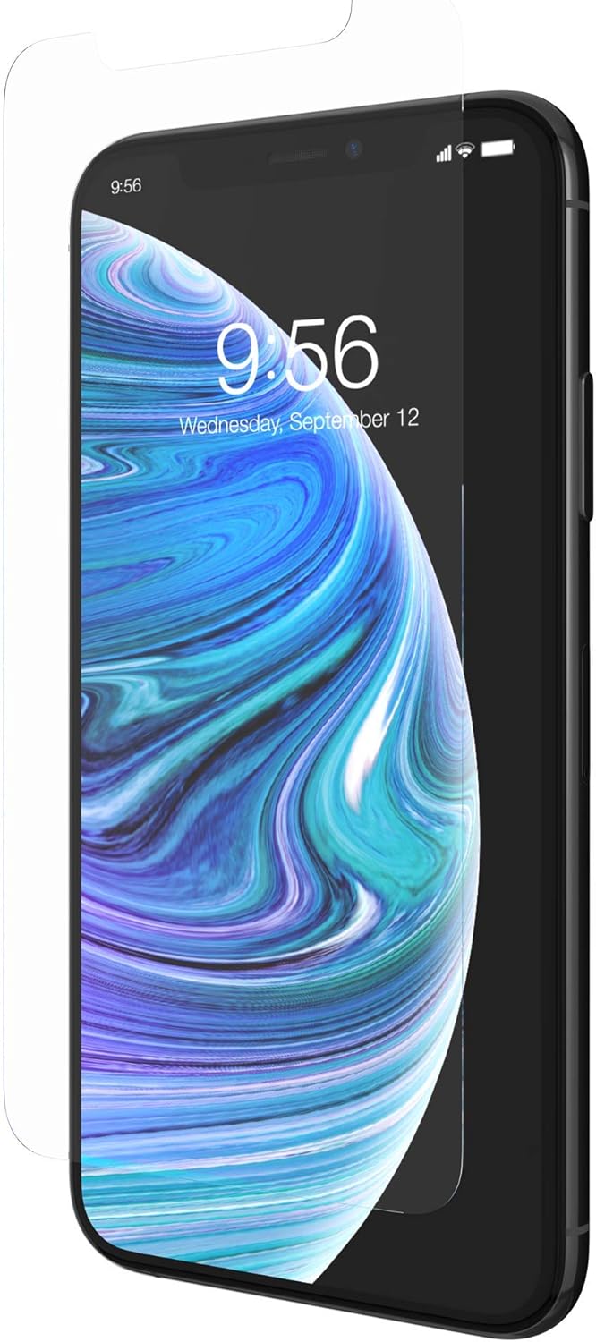 ZAGG InvisibleShield Glass+ Screen Protector – High-definition Tempered Glass for the Apple iPhone XS/ X – Impact & Scratch Protection