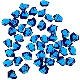 1 X Translucent Royal Blue Acrylic Ice Rocks for Vase Fillers or Table Scatters