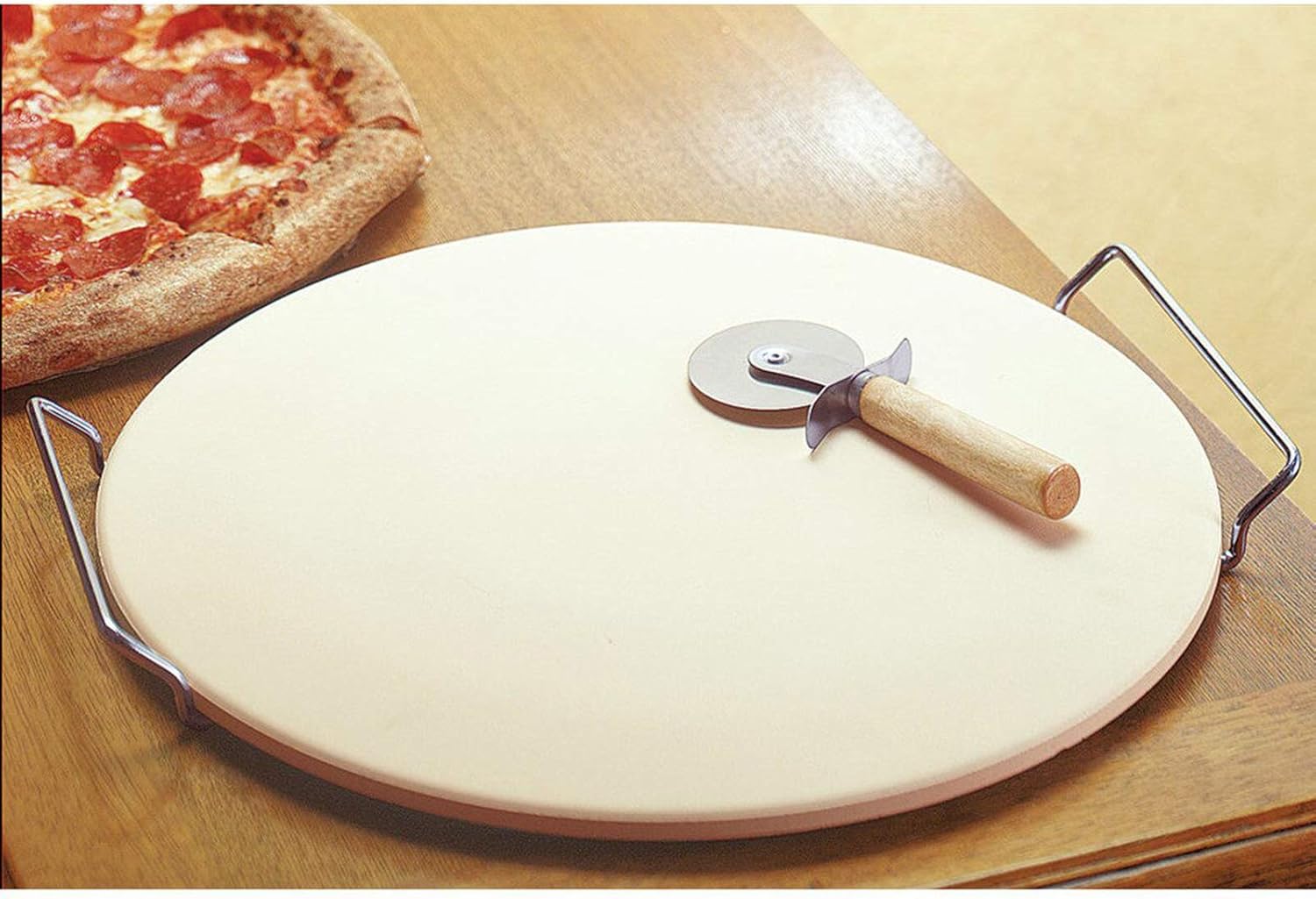 Piedra Para Pizza De Cordierita Redonda De 30.5 Cm - Para Horno, Barbacoa O Hacer Pan Casero