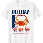 Old Bay Retro Crab and Seafood Seasoning Foodie T-Shirt