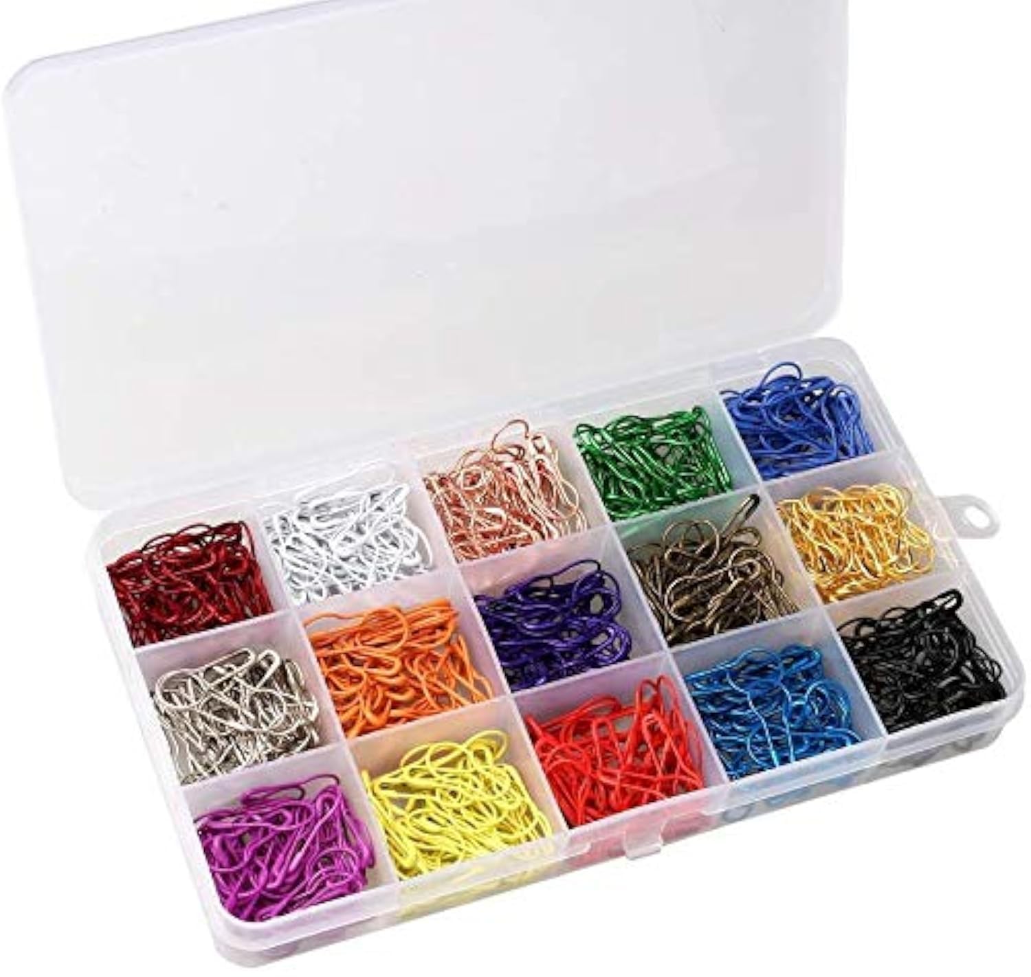 Gourd Pins,Bulb Safety Pins Small Calabash Pins 750 Pieces Multicolor Metal Bulb Pins with Storage Box for DIY Craft Making and Clothing Tag Pins Marker