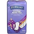 FitRight Incontinence Bladder Control Pads, Light Absorbency, 3.5" x 9", 20 Count (Pack of 12)
