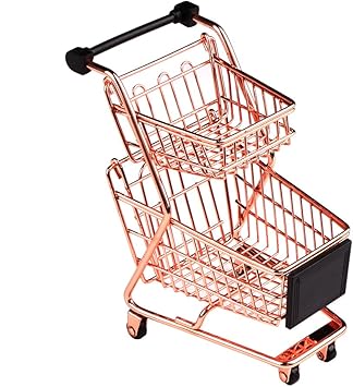mini metal shopping cart