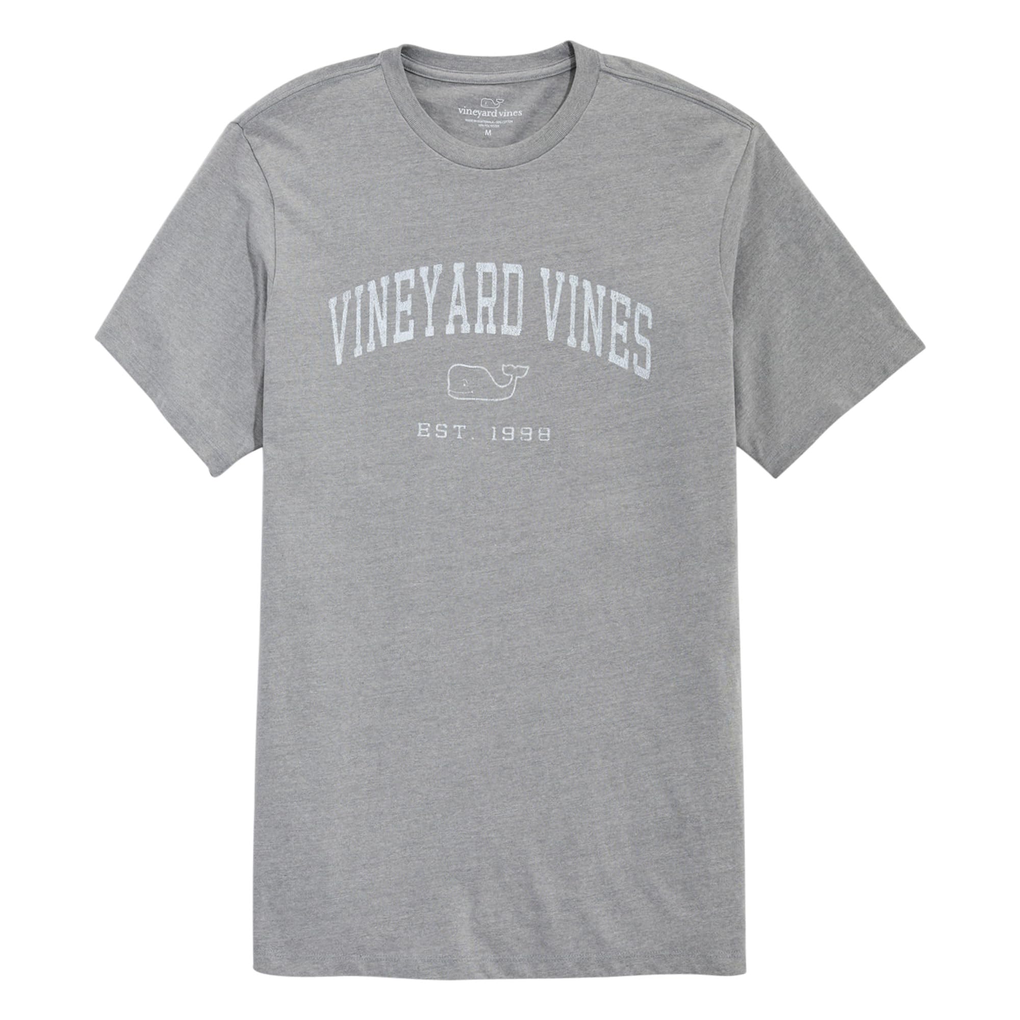 vineyard vines Men’s Heritage Short-Sleeve Tee, Medium Gray Heather