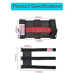 GAIZON 2 Pack Grab Handles Roll Bar Paracord for