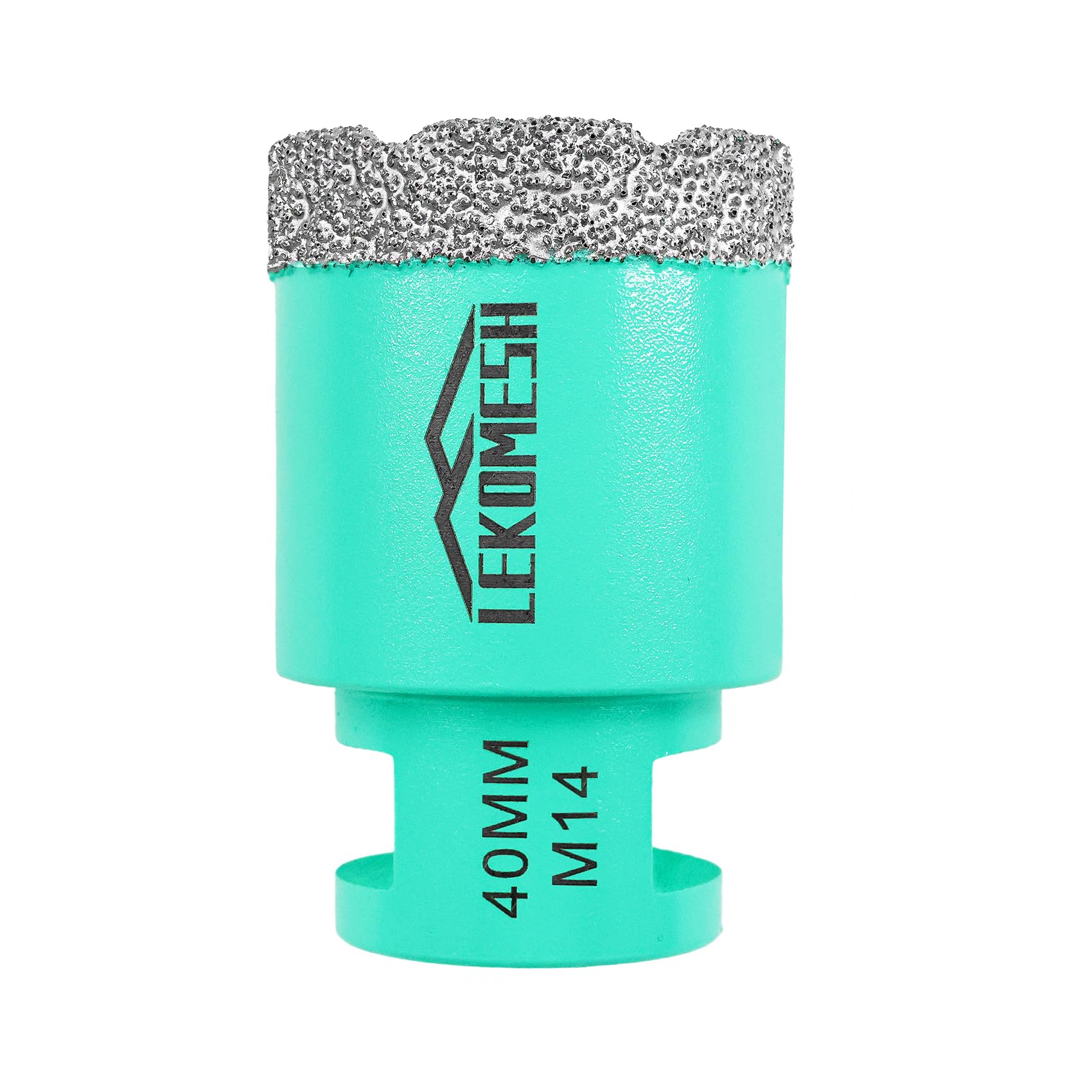 Diamond Core Drill Bits 40MM - Diamond Hole Saw for Porcelain Ceramic Tile Marble Granite Stone Quartz Vacuum Brazed Tile Drill Bits M14 Thread for Angle Grinder LEKOMESH — image 1