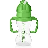 thinkbaby Thinkster Straw Bottle, Light Green/Green, 9 Ounce