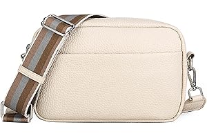 DIVCIDLC Small Crossbody Bag with Wide Guitar Strap Camera Purse Shoulder Handbag Satchel