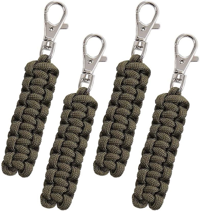 Wildlead 4 Hand-Woven Outdoor Climbing Key Chain Key Holder Organizer Clip Folder Keyring Keychain Tool Gift