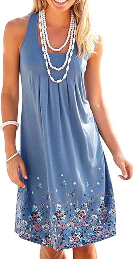 blue floral sundress