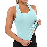 MathCat Workout Tops for Women Seamless Basic Sleeveless Muscle Tank Tops Racerback Athletic Yoga Running Daily Shirts