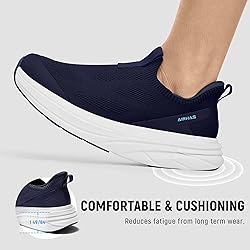 AIRHAS Womens Wide Toe Box Walking Shoes Slip On