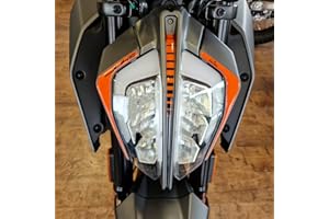 Resin Bike Motorcycle Stickers Compatible with KTM Duke 125 200 250 390 2021-2022. Motorcycle Light Protectors from Bumps and Scratches. 3D Effect Resin Stickers