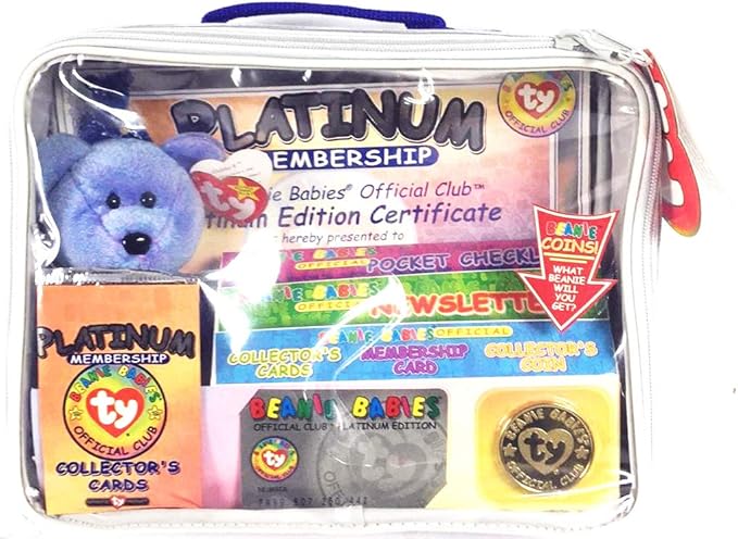beanie babies platinum membership 1999 value