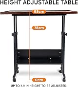 Becko US Jigsaw Puzzle Table 1500pc Tilting Height Adj 4 Wheels Storage view 5