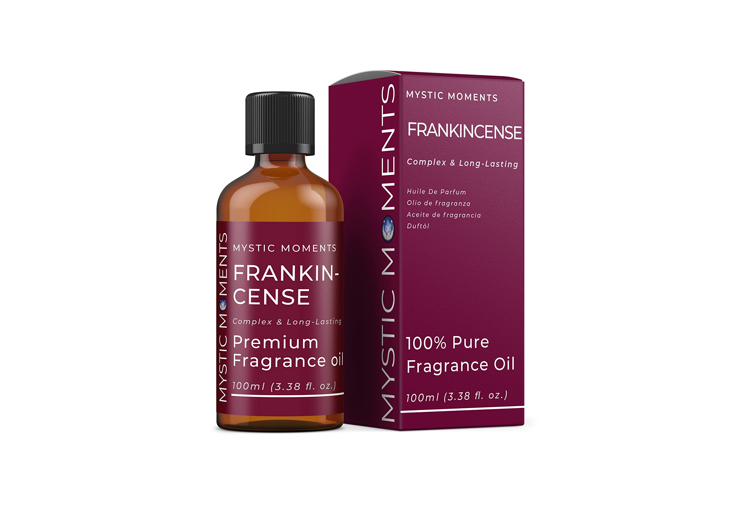 Mystic Moments | Frankincense Fragrance Oil - 100ml - Perfect for Soaps, Candles, Bath Bombs, Oil Burners, Diffusers and Skin & Hair Care Items
