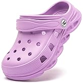 HOBIBEAR Boys and Girls Classic Graphic Garden Clogs Slip on Water Shoes(Toddler/Little Kids/Big Kids)