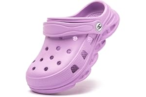 HOBIBEAR Boys and Girls Classic Graphic Garden Clogs Slip on Water Shoes(Toddler/Little Kids/Big Kids)